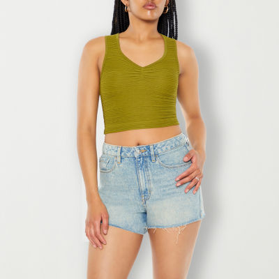 Forever 21 Baby Womens V Neck Sleeveless Crop Top Juniors