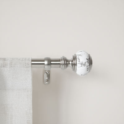 Umbra Marble Knob 1 Adjustable Curtain Rod