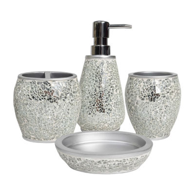 Sweet Home Collection Glamour 4-pc. Bath Accessory Set