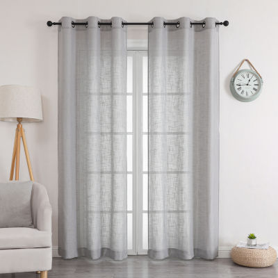 Newton Grommet Top Sheer Set of 2 Curtain Panel
