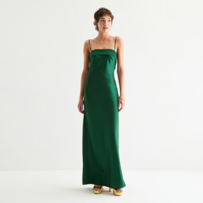 Emerald Sundae Womens Sleeveless Slip Dress Juniors
