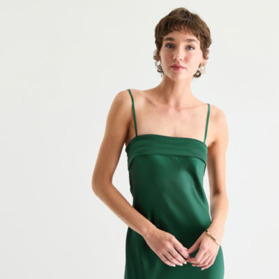 Emerald Sundae Womens Sleeveless Slip Dress Juniors