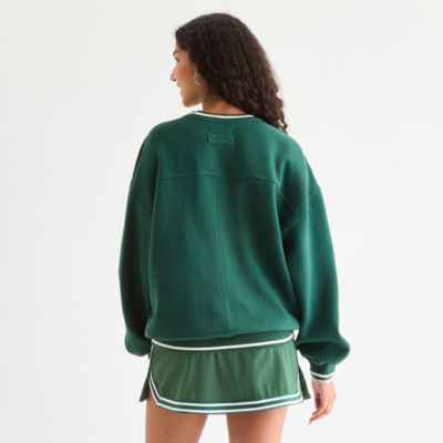 Arizona Oversized Womens Juniors Crew Neck Long Sleeve Sweatshirt