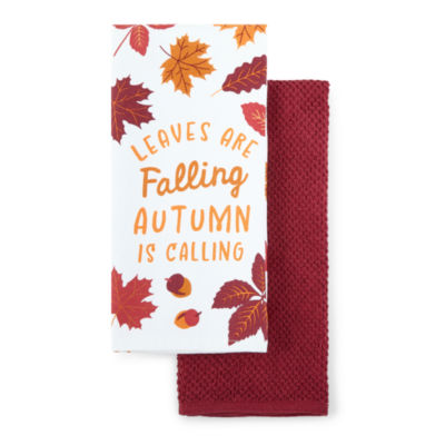 Layerings Autumn Calling 2-pc. Kitchen Towel Set