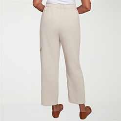 パンツ A FERRETTI Women Straight Pants A03010123 0082 Beige Stretch satin oversize trousers | Alberta Ferretti