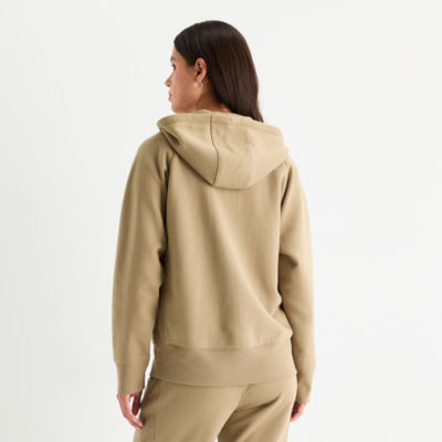 Xersion Womens Oversized Super Soft Fleece Full Zip Hoodie