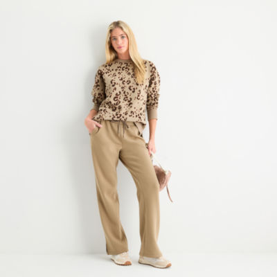 Xersion Womens Super Soft Fleece Straight Leg Sweatpant