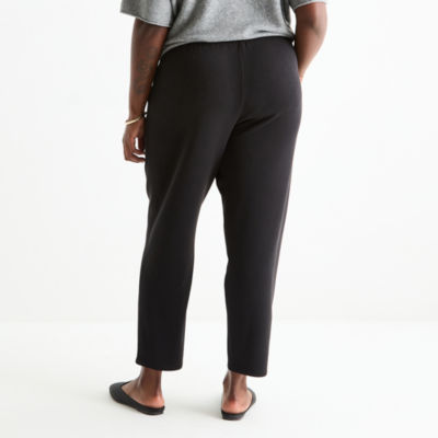 Stylus Womens Tapered High Rise Regular Fit Plus Ankle Pant