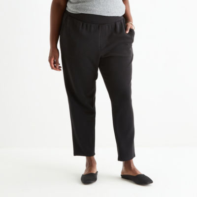 Stylus Womens Tapered High Rise Regular Fit Plus Ankle Pant