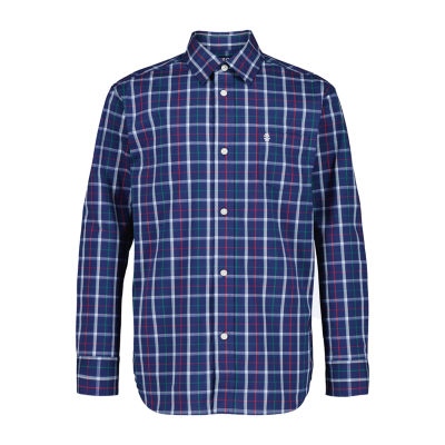 IZOD Little & Big Kid Boys Point Collar Long Sleeve Dress Shirt