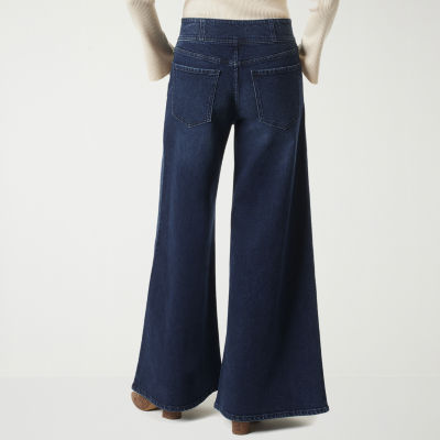 JS Jessica Simpson Womens Wide Leg High Rise Trouser