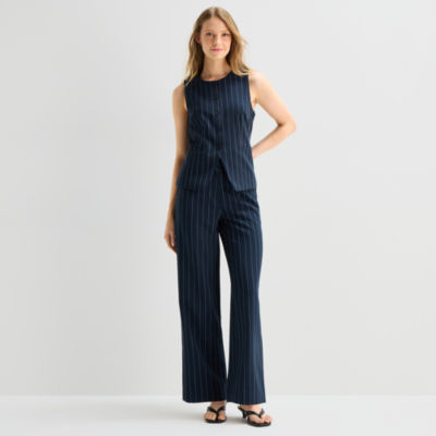 a.n.a Womens Wide Leg High Rise Trouser