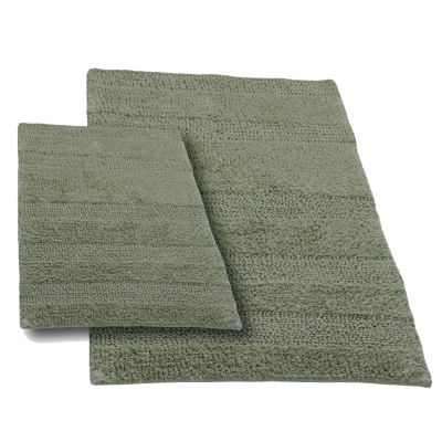 Castle Hill London Wide Cut 2-pc. Bath Rug Set