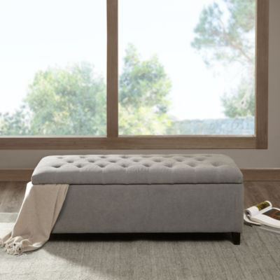 Madison Park Sasha Tufted Top Storage Bench