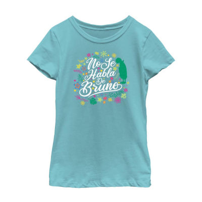 Disney Little & Big Girls Crew Neck Short Sleeve Encanto Graphic T-Shirt