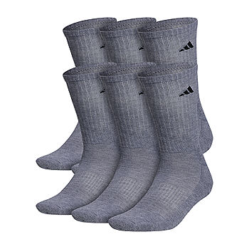 Champion Men's 6-Pack Quarter Socks, White/Grey, Shoe Size: 6-12