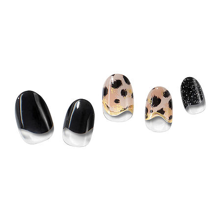 Dashing Diva Glaze Art Nail Strips Nail Appliques, One Size, Brown