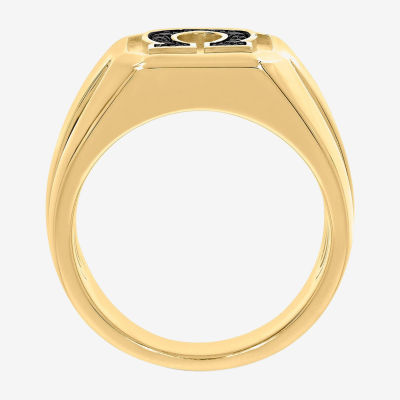 Mens / CT. T.W. Mined Black Diamond 14K Gold Over Silver Fashion Ring