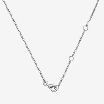 Womens 1 1/3 CT. T.W. Cubic Zirconia Sterling Silver Pendant Necklace