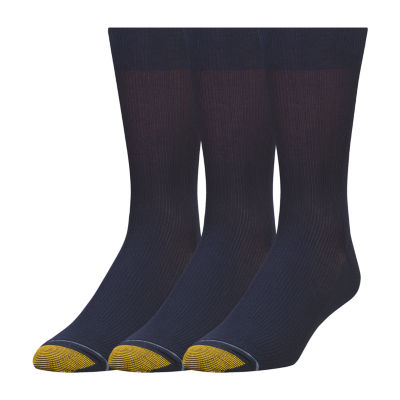 Gold Toe Cotton Metropolitan 3 Pair Crew Socks Mens JCPenney