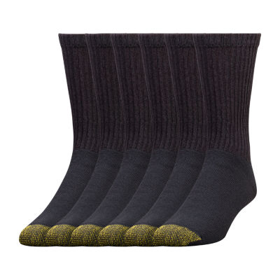 Gold Toe Athletic Sport Mens 6 Pair Big and Tall Crew Socks