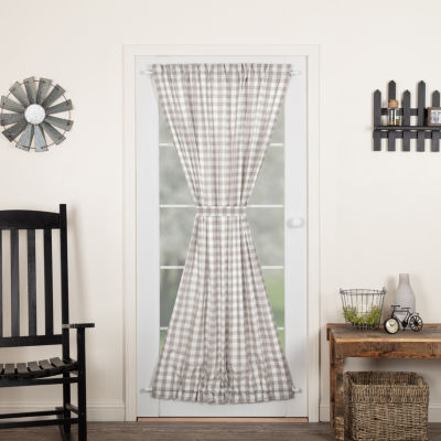 Black and White Buffalo Check Curtains Rod Pocket Options for