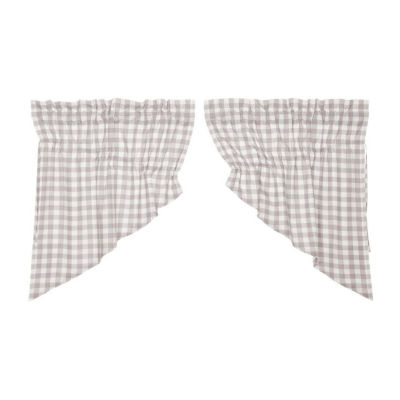 Vhc Brands Annie Check Prairie Rod Pocket Tailored Valance