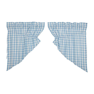 Vhc Brands Annie Check Prairie Rod Pocket Tailored Valance