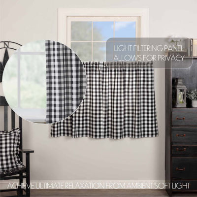 Vhc Brands Annie Check 2-pc. Rod Pocket Window Tier