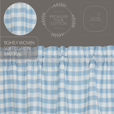 Vhc Brands Annie Check 2-pc. Rod Pocket Window Tier