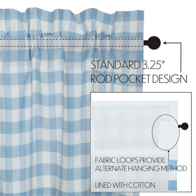 Vhc Brands Annie Check 2-pc. Rod Pocket Window Tier