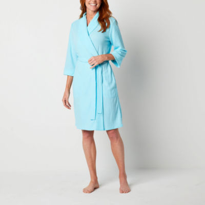 Liz Claiborne Womens Long Sleeve Long Length Plush Robe - JCPenney