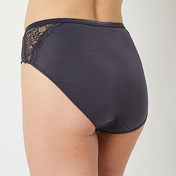 Ambrielle Satin With Lace High Cut Panty - JCPenney