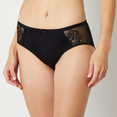 Ambrielle Satin With Lace Hipster Panty