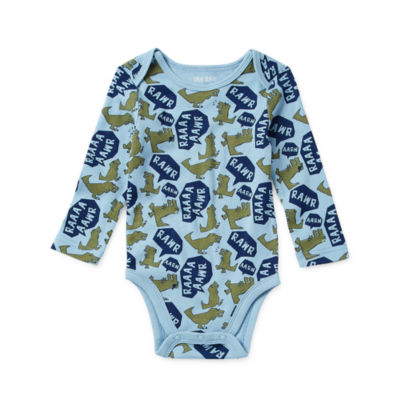 Okie Dokie Baby Boys Crew Neck Long Sleeve Bodysuit