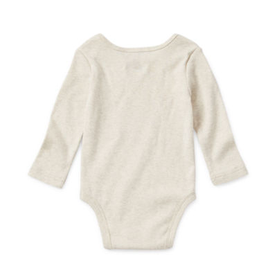 Okie Dokie Baby Boys Crew Neck Long Sleeve Bodysuit