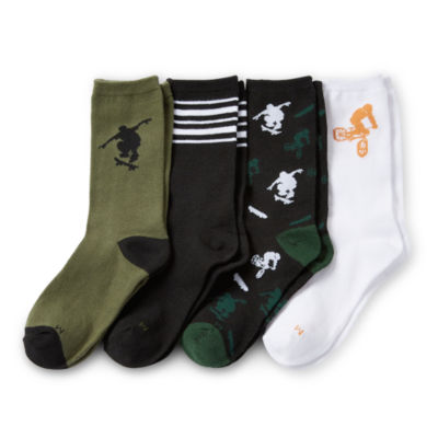 Thereabouts Big Boys 4 Pair Crew Socks