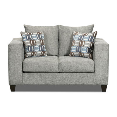 Olivia Contemporary Chenille Loveseat JCPenney