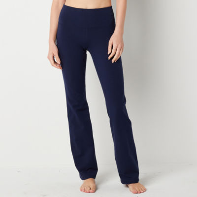 Yoga Mid-Rise Foldover Flare Leggings