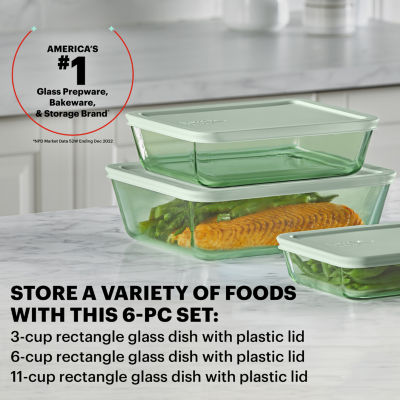 Pyrex Simply Store 6-pc. Glass Food Storage