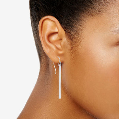 Silver Treasures Sterling Silver Drop Earrings