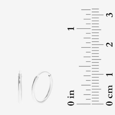 Silver Treasures Womens Cubic Zirconia Sterling Silver Hypoallergenic 4 Pair Earring Set