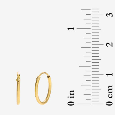 Silver Treasures Womens Cubic Zirconia 14K Gold Over Silver Heart Hypoallergenic 4 Pair Earring Set