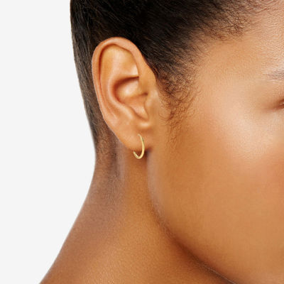 Silver Treasures Womens Cubic Zirconia 14K Gold Over Silver Heart Hypoallergenic 4 Pair Earring Set