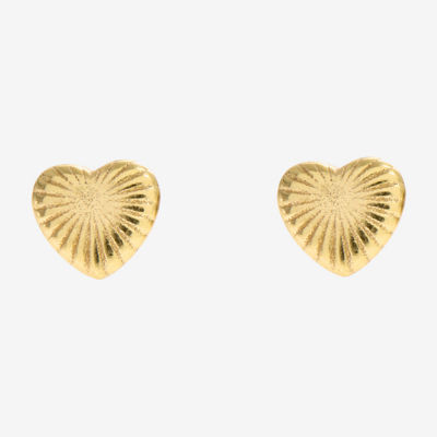 Silver Treasures 4 Pair Cubic Zirconia Heart Earring Set