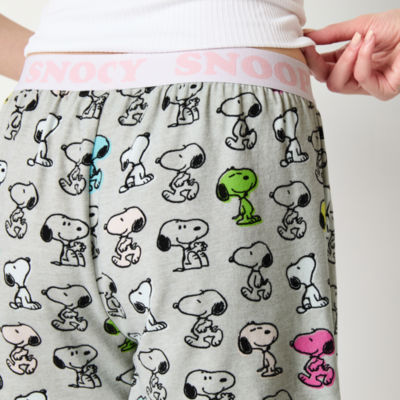 Snoopy Womens Juniors Pajama Shorts