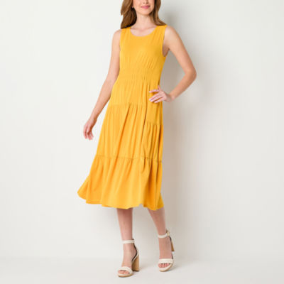 Robbie Bee Sleeveless Midi Fit + Flare Dress