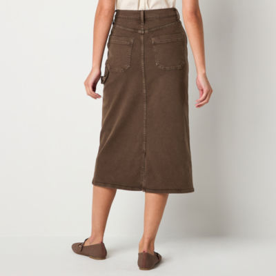 a.n.a Womens High Rise Long Pencil Skirt