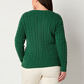 Plus Size Sweaters for Women JCPenney