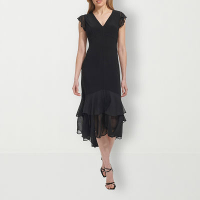 Marc New York Short Sleeve High-Low Fit + Flare Dress